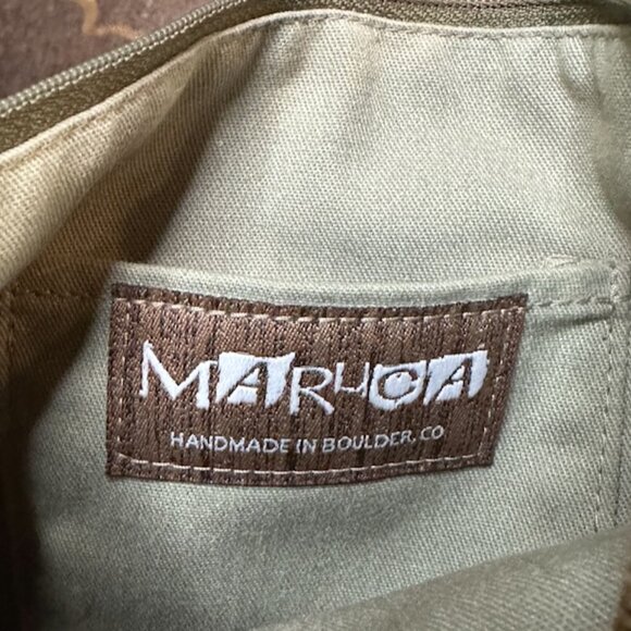 Maruca Crossbody Bag – Handmade in Boulder, CO – Rare Gold/Green Cast Floral Pat - Picture 4 of 7